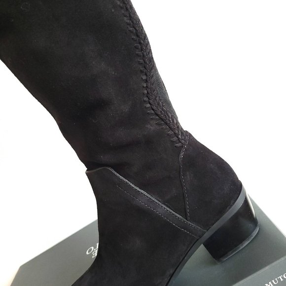 New Vince Camuto Bendra Suede Over the Knee Boots in black - Picture 2 of 13